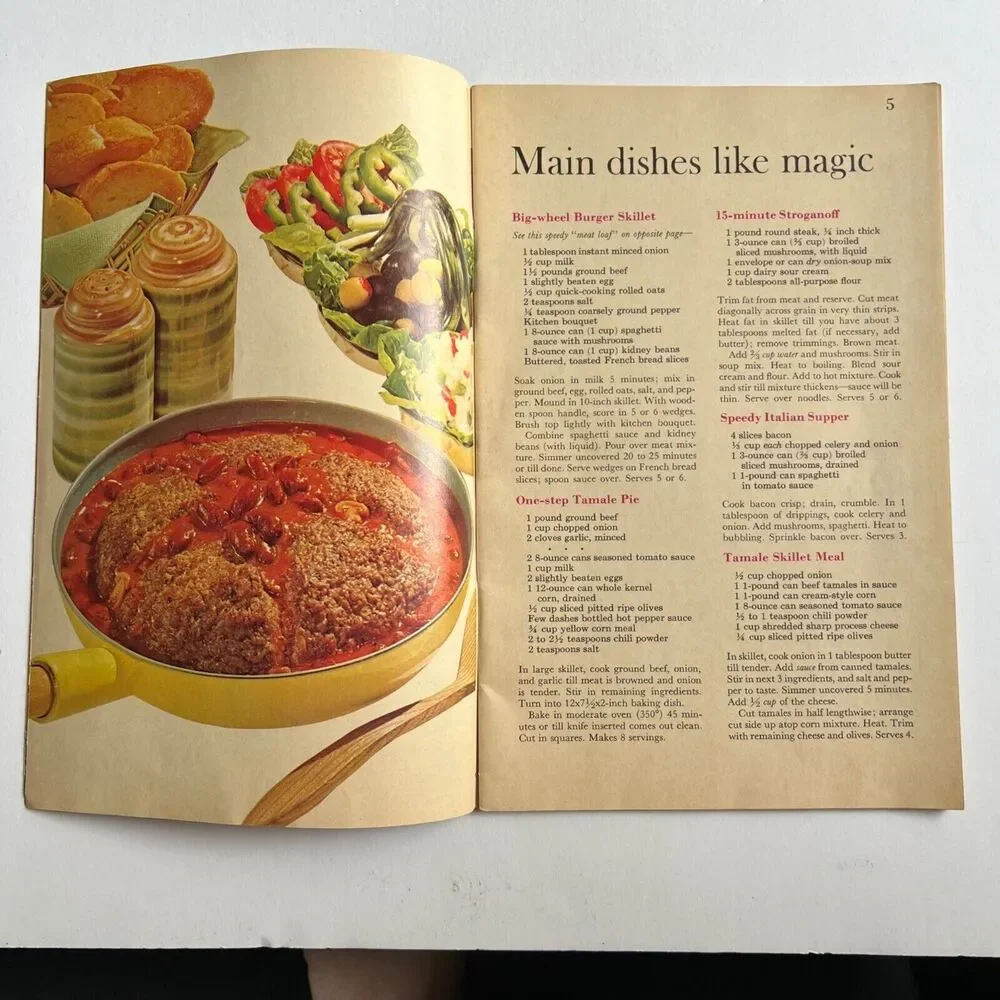Vintage 1969 Cookbook Shortcut Cooking from Meredith Corporation Paperback
